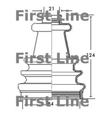 FIRST LINE FCB2166 Bellow, driveshaft